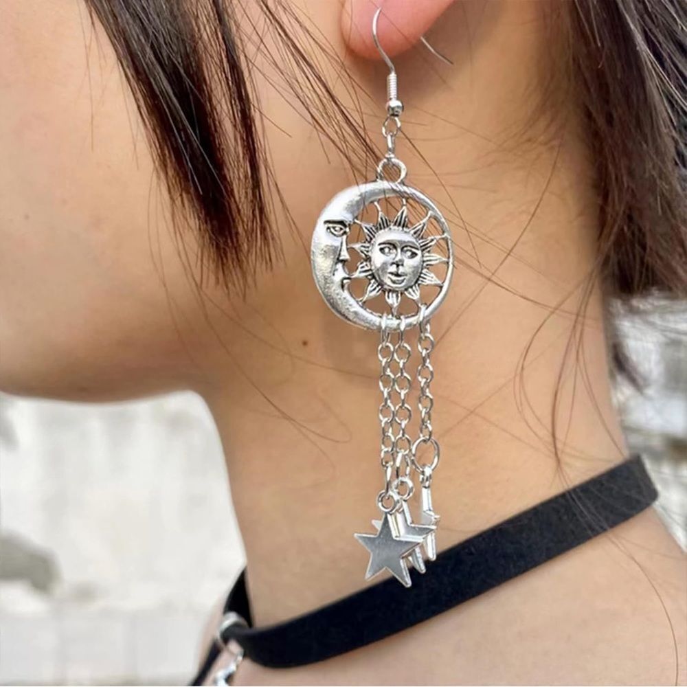 Boho star earrings M849